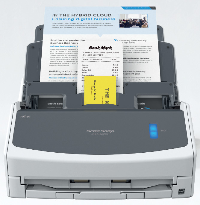 Fujitsu ix1400, scanner
